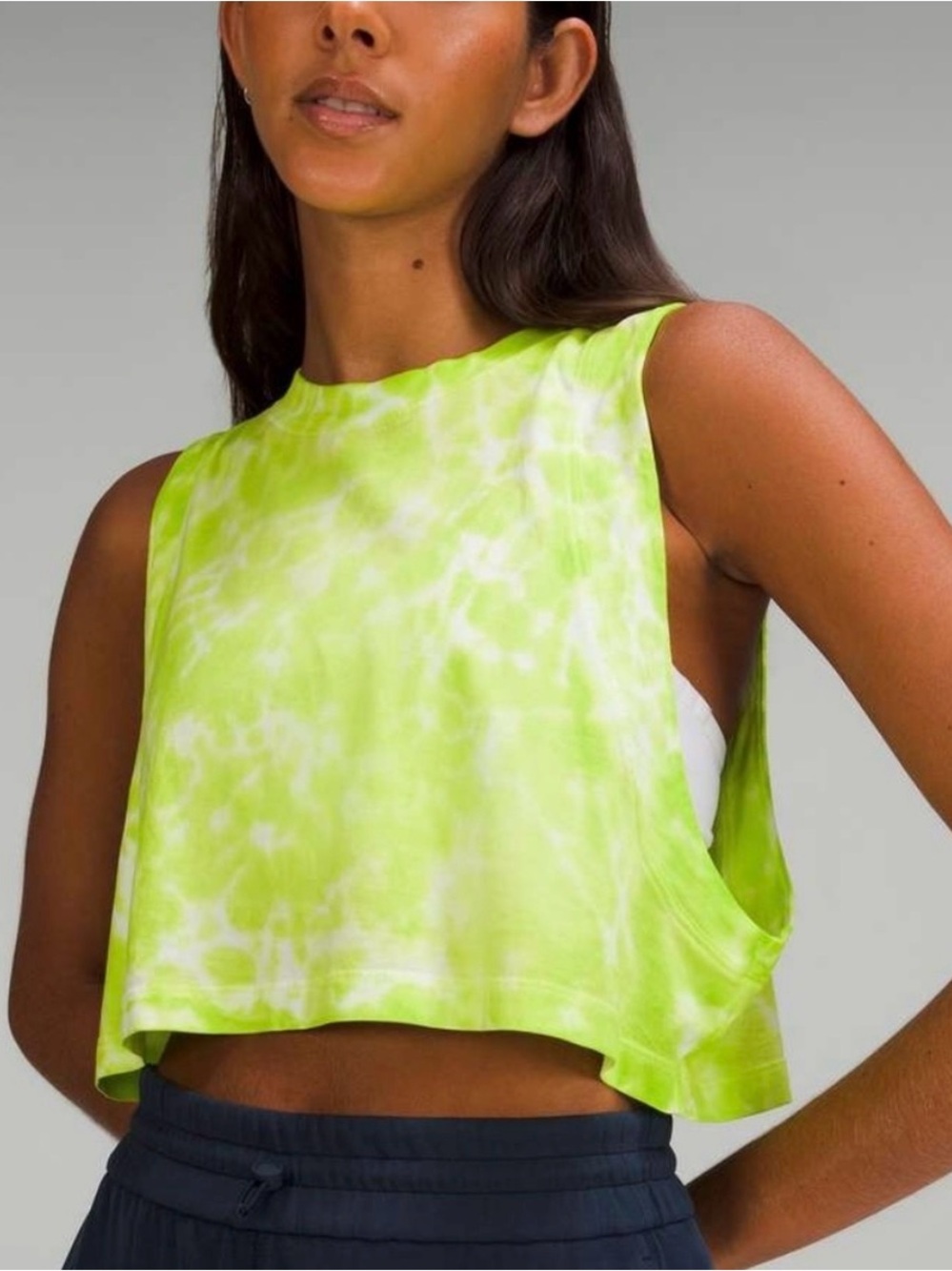 Lululemon All Yours Cropped Cotton Tank Top